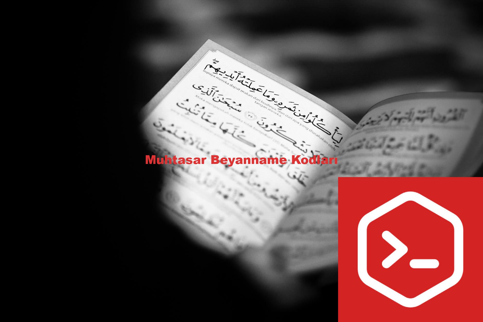 Muhtasar Beyanname Kodları