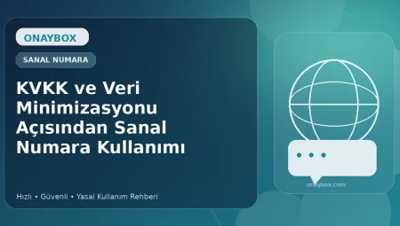 KVKK ve Veri Minimizasyonu Açısından Sanal Numara Kullanımı